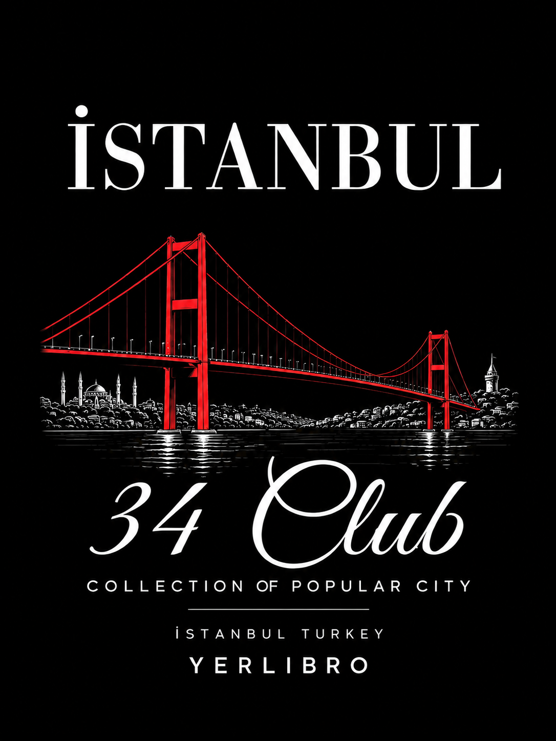 YERLIBRO ISTANBUL tişört